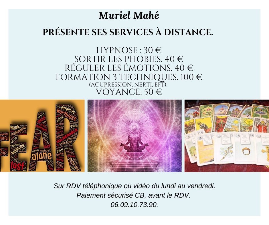 Mes services pendant le confinement.
