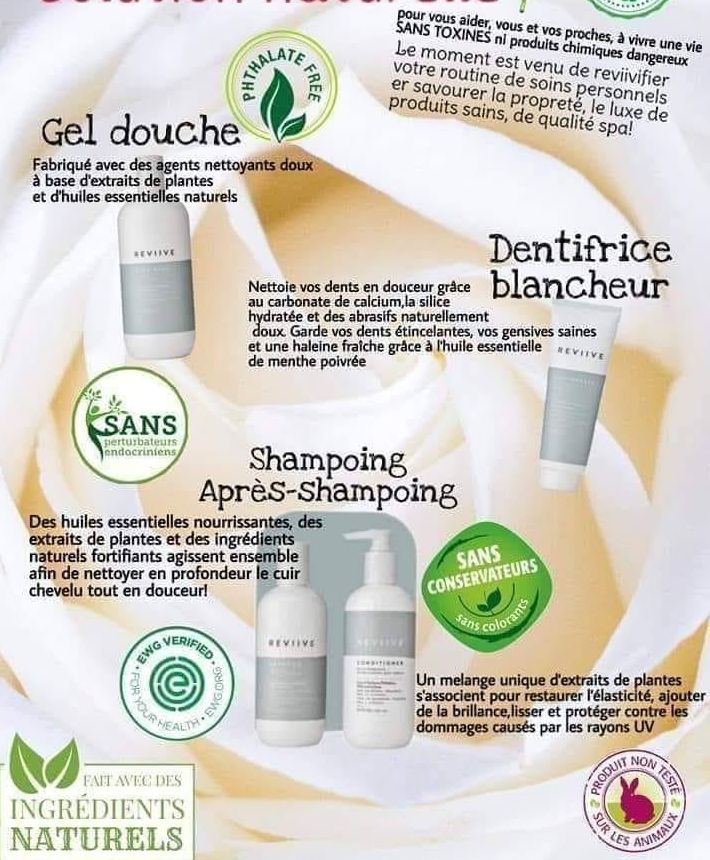 Produits hygiène ingrédient naturels