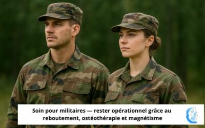 Soin pour militaires — rester opérationnel grâce au reboutement, ostéothérapie et magnétisme